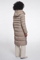 Rino & Pelle Hudson Mocha Latte Padded Coat with Detachable Collar
