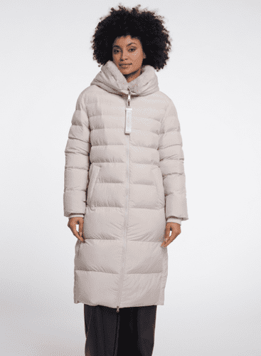 Rino & Pelle Hudson Padded Coat with Detachable Collar in Birch