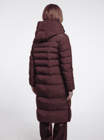 Rino & Pelle Hudson Padded Coat with Detachable Collar in Fudge Cloak