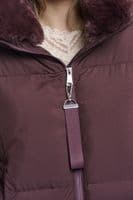 Rino & Pelle Joni Fudge Cloak Padded Jacket with Detachable Collar