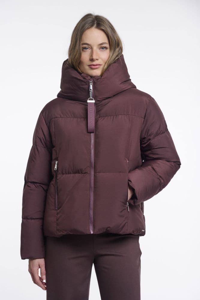 Rino & Pelle Joni Fudge Cloak Padded Jacket with Detachable Collar