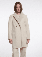 Rino & Pelle Juna Reversible Double Breasted Coat in Birch