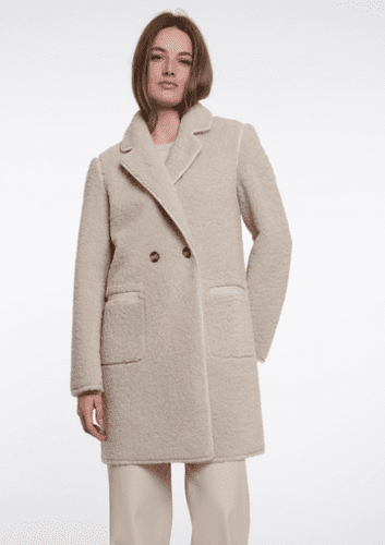 Rino & Pelle Juna Reversible Double Breasted Coat in Birch