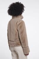 Rino & Pelle Lambra Oat Short Faux Fur Jacket