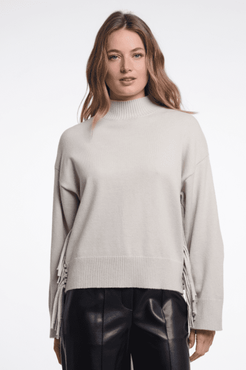 Rino & Pelle Melis Birch Pullover With Fringe Detail