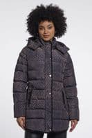 Rino & Pelle Nusa Blurry Graphic Padded Coat
