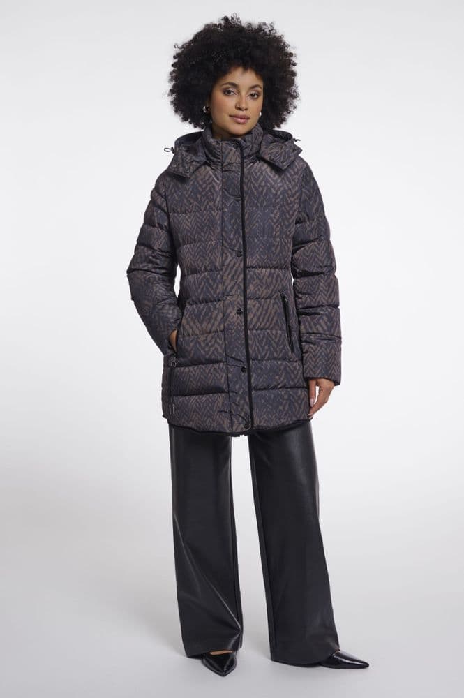 Rino & Pelle Nusa Blurry Graphic Padded Coat