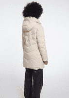 Rino & Pelle Yasmina Padded Jacket with Detachable Hood in Birch