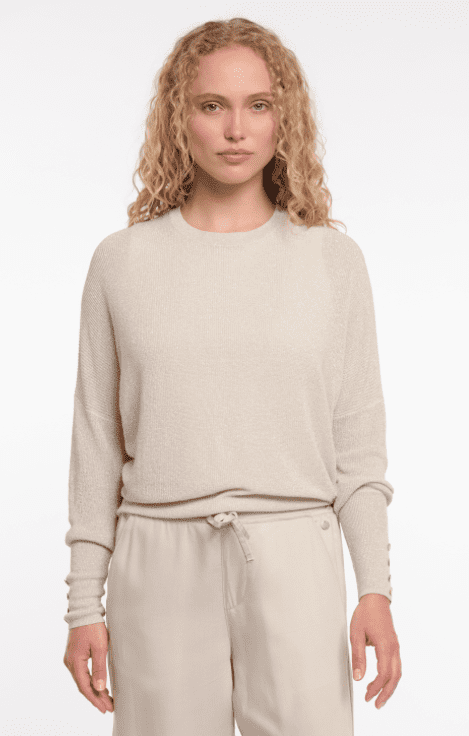 Rino & Pelle Zaar Long Balloon Sleeve Sweater in Birch