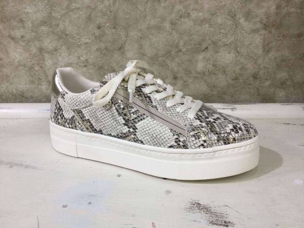 Tamaris 23314-46 483 Beige Snake Trainers