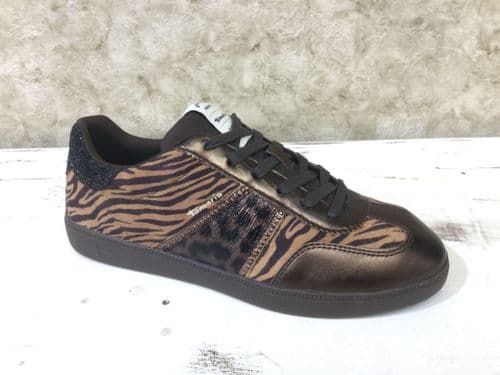 Tamaris 23624-43  3B3 Mocca / Snake Mix Trainer