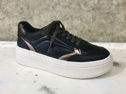 Tamaris 23756-45 075 Black / Bronze Flatform