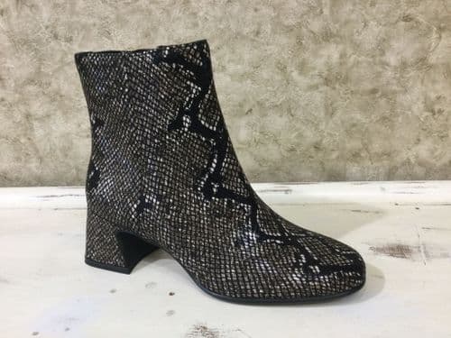 Tamaris 25314-45 Black Snake Zip Up Boot