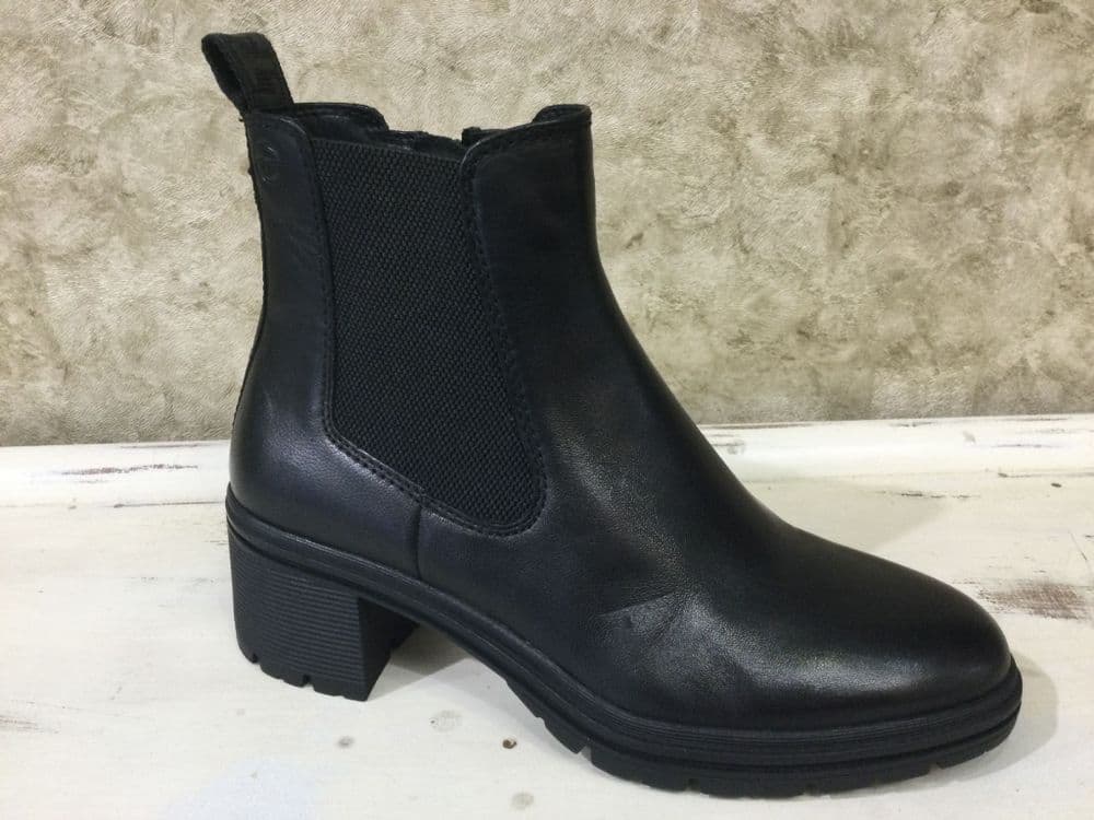 Tamaris 25456-43 Black Ankle Boot with Side Zip