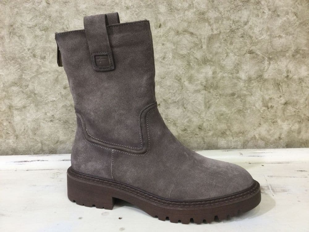 Tamaris 25470-43 Taupe Boot with Side Zip