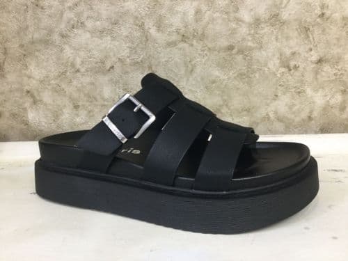 Tamaris 27414-44 Black Chunky Slider Sandal