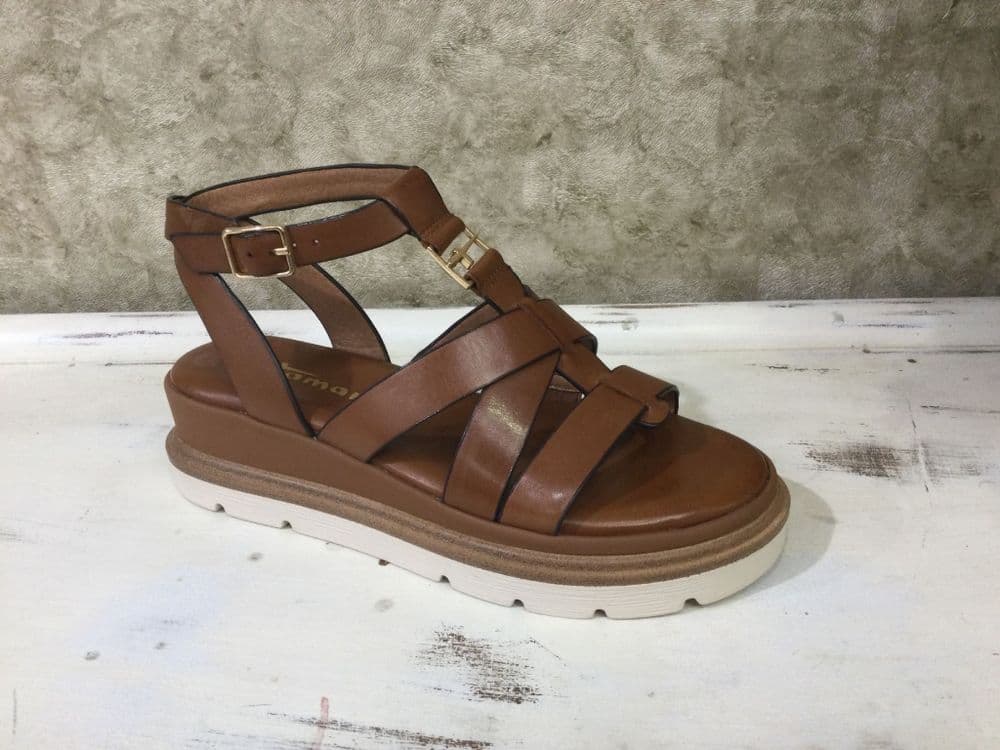 Tamaris 28709-46 Tan Strap Sandal