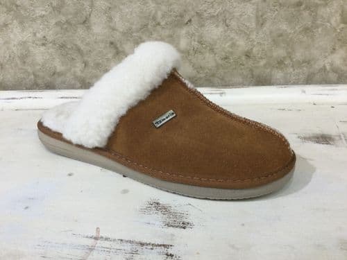 Tamaris Tan Mule Slipper