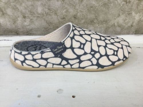 Toni Pons Maui-NM 1295 Grey/Cream Mix Slip on Slipper