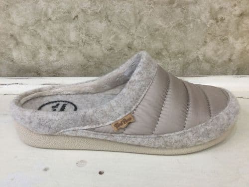Toni Pons MICA-TK Stone Fabric and Felt Mule Slipper