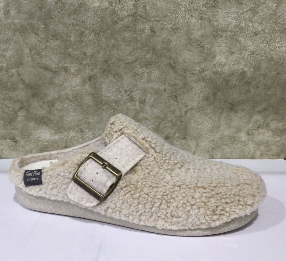 Toni Pons MIMA-NV Beige Textured Mule Slipper