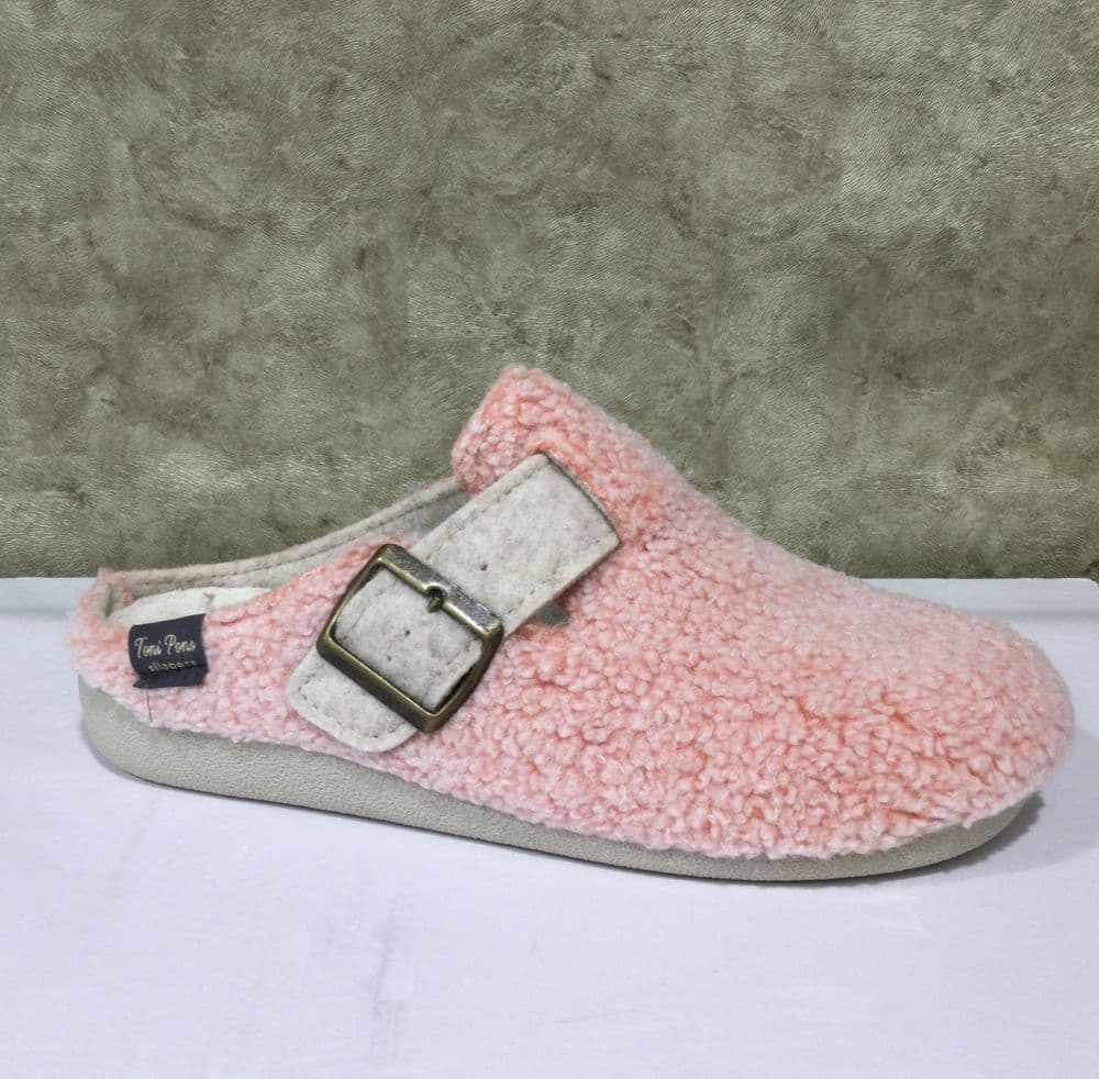 Toni Pons MIMA-NV Pink Textured Mule Slipper