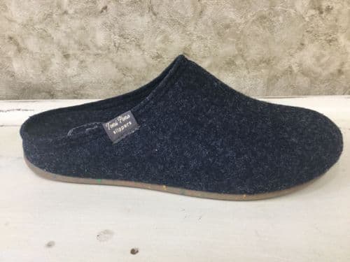 Toni Pons MONA-FR Navy Felt Mule Slipper