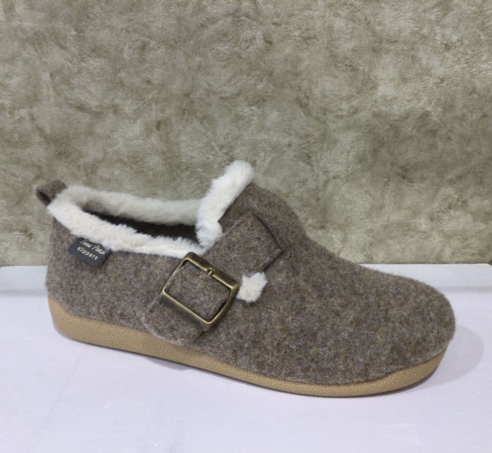 Toni Pons MONI-FP Taupe Closed in Slipper