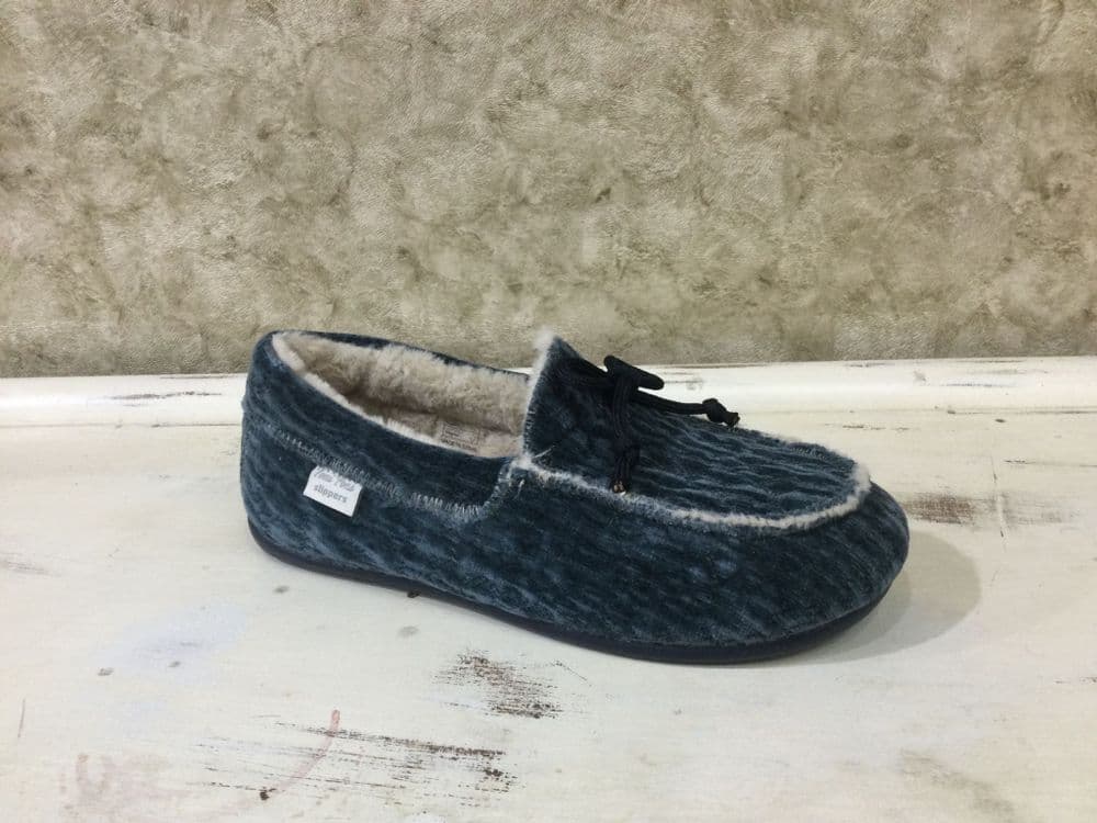 Toni Pons RIGA Navy Loafer Slipper