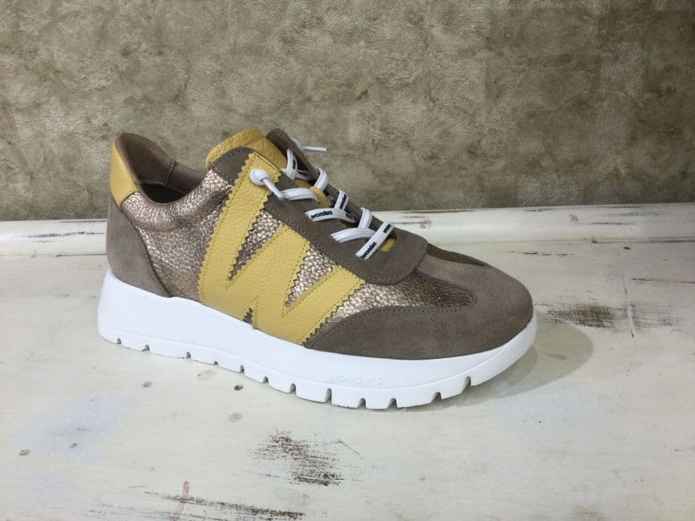 Wonders A-2476 Bronze/Mustard Mix Trainer