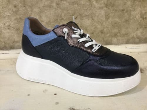 Wonders A-3630 Navy & Blue Mix Trainer