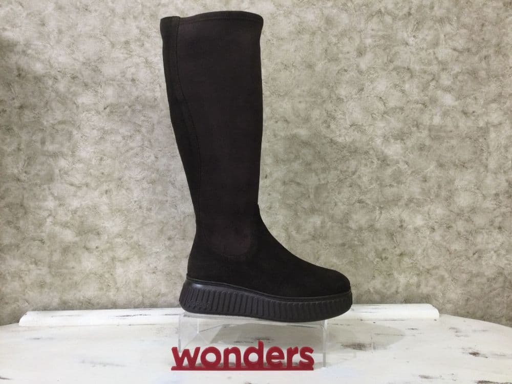 Wonders A5204 Brown Suede Long Leg Boot