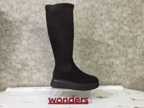 Wonders A5204 Brown Suede Long Leg Boot