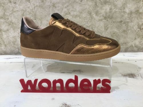 Wonders AP2010 Bronze Lace Up Trainer