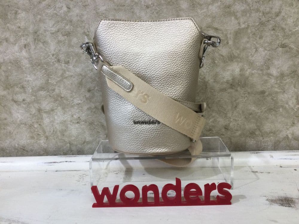 Wonders Handbag WB55036 Gold Bucket Bag with 2 Straps