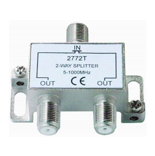 2 Way F Type Splitter