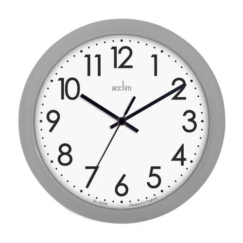 Acctim Abingdon Wall Clock GREY