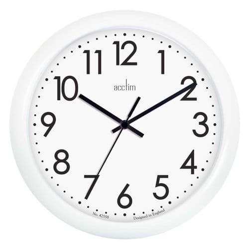 Acctim Abingdon Wall Clock WHITE