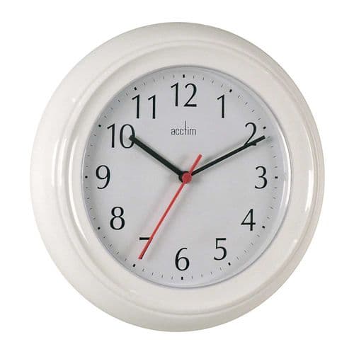 Acctim Wycombe Wall Clock WHITE
