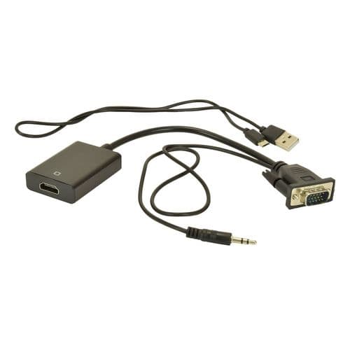 AV:Link HDMI Socket to VGA Plug Adaptor