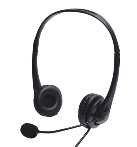 AV:Link Multimedia Headset with Boom Microphone BLACK