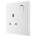 BG 13A 1 Gang SP Switched Socket WHITE