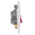BG 45A Double Pole Switch With Indicator WHITE