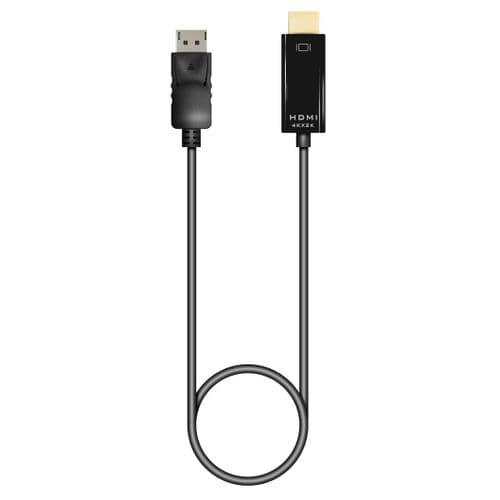 Electrovision 2 Metre HDMI Plug to Displayport Plug Lead BLACK