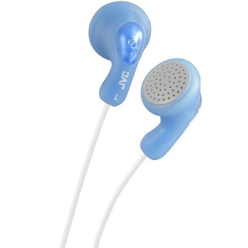 JVC Gumy Stereo Earphones PEPPERMINT BLUE