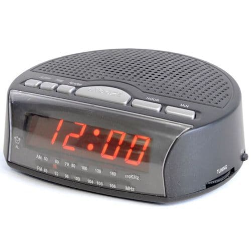 Lloytron Daybreak AM/FM Radio Alarm Clock BLACK