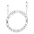 Masterplug 1 USB-C Plug to USB-C Plug Lead WHITE