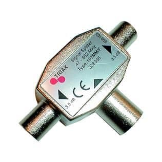 Metal Y Shape 2 Way Splitter 1 Female in 2 Male Out