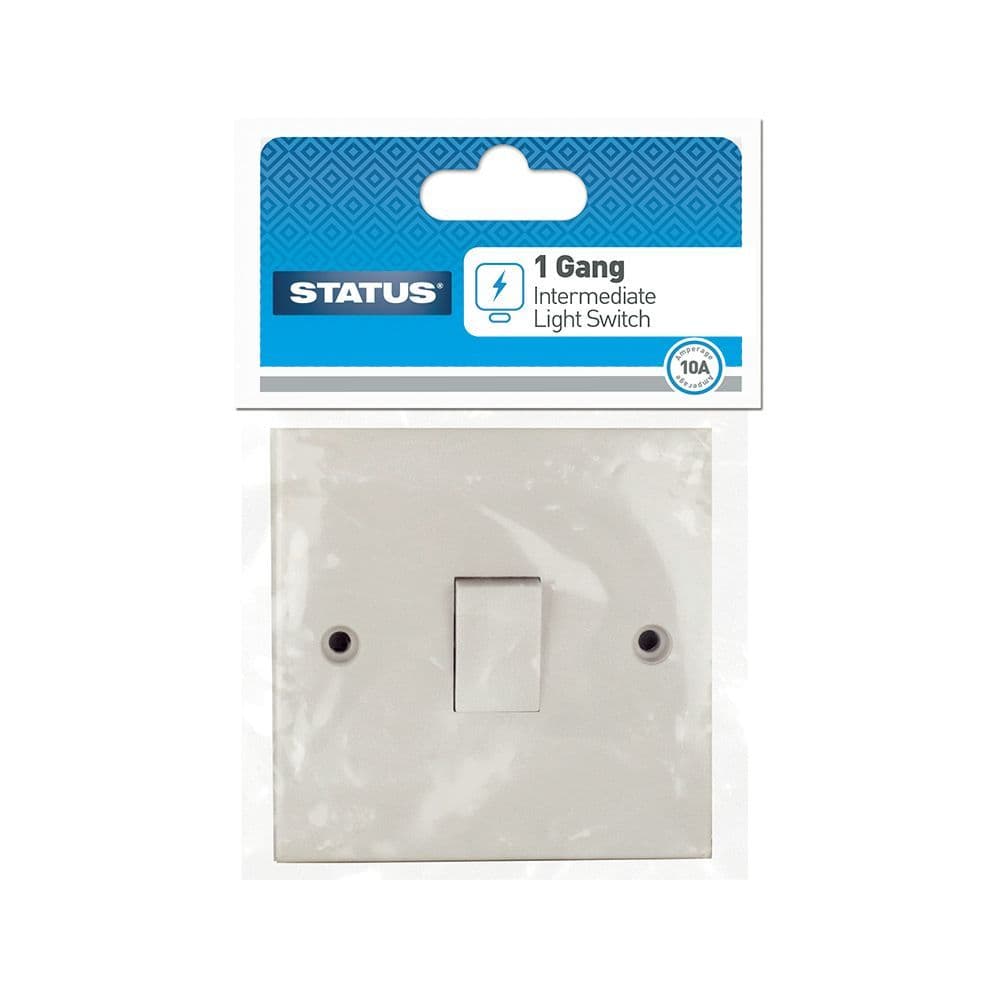 Status 3A 1 Intermediate Light Switch WHITE