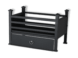 Pendle 16" Basic Black Cast Iron Fire Basket